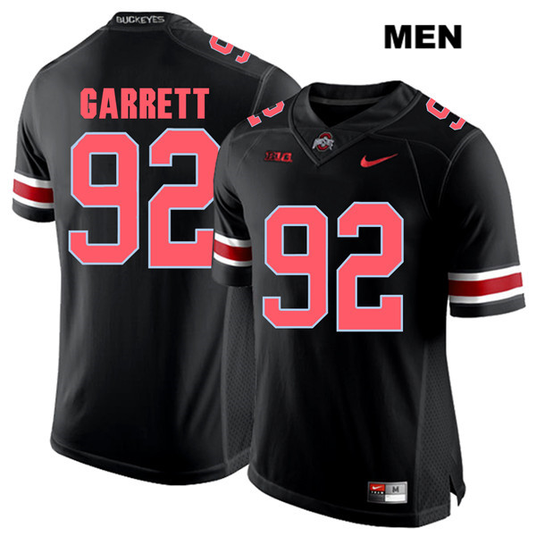 Ohio State Buckeyes Men's Haskell Garrett #92 Red Number Black Authentic Nike College NCAA Stitched Football Jersey JE19J60JW
